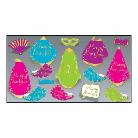 GOLDENGIFTS Simply Paper New Year Assortment for 10 Party Accessory, Multi Color GO3336472